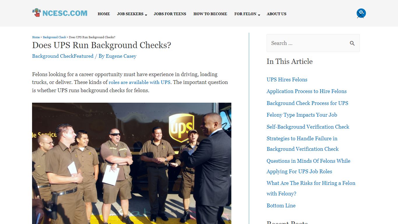 Does UPS Run Background Checks? - Let's Find Out