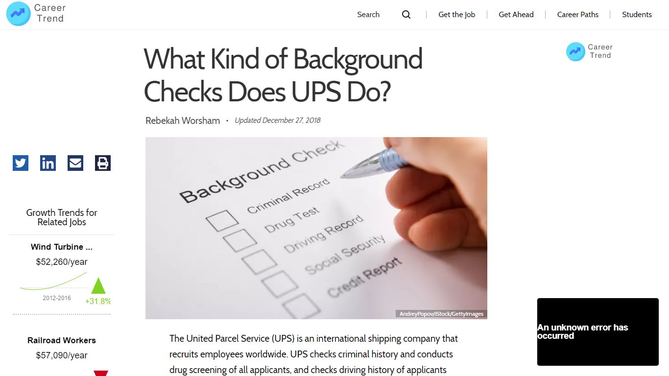 What Kind of Background Checks Does UPS Do? - Career Trend
